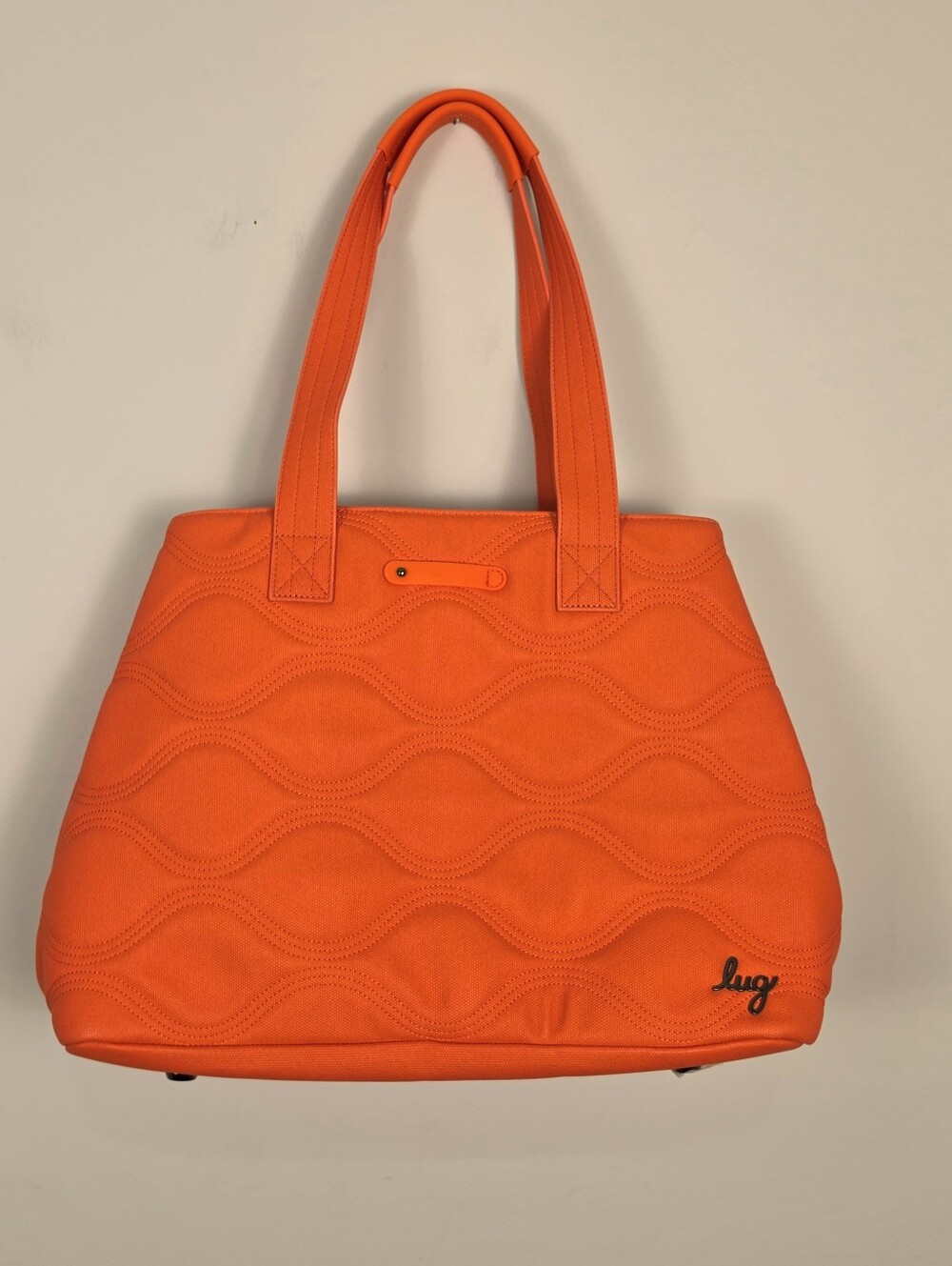 Lug Tempo Matte Luxe VL Tote Bag Vibrant Orange NWOT